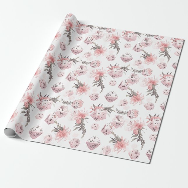 Das mystische White RPG Wrapping Paper Geschenkpapier (Ungerollt)