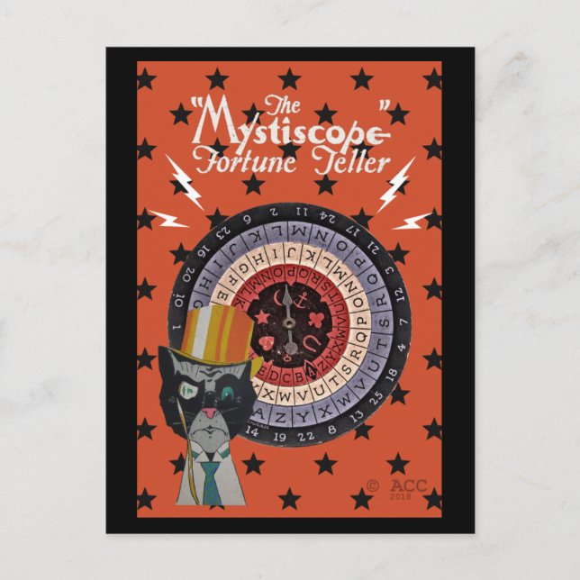 Das Mystiscope Fortune Teller Postkarte (Vorderseite)