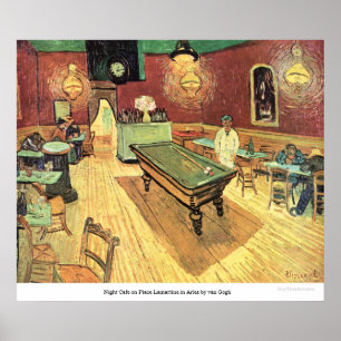 Das Nachtcafé am Place Lamartine in Arles von van  Poster
