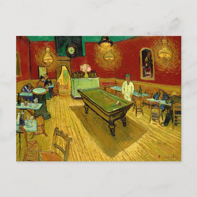 Das Nachtcafé Vincent Van Gogh Postkarte (Vorderseite)