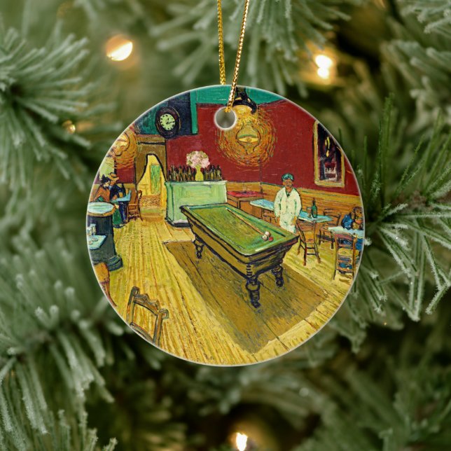 Das Nachtcafé von Vincent Van Gogh Keramik Ornament (Baum)