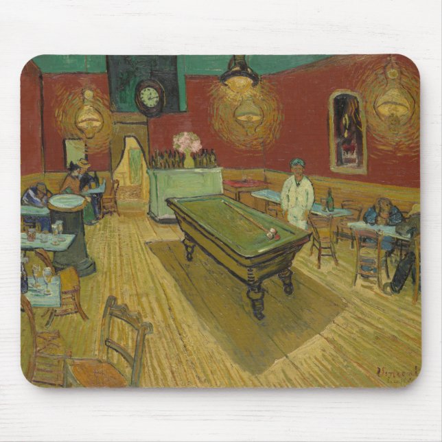 Das Nachtcafé von Vincent van Gogh Mousepad (Vorne)