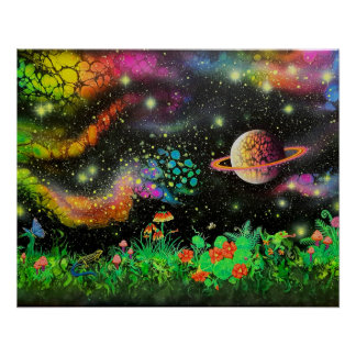 Das Nachtgartenposter Poster