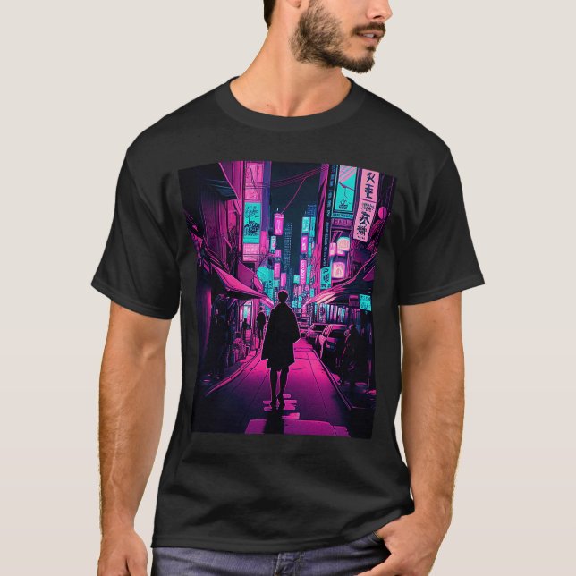Das Nachtleben in Tokio 7 T-Shirt (Vorderseite)