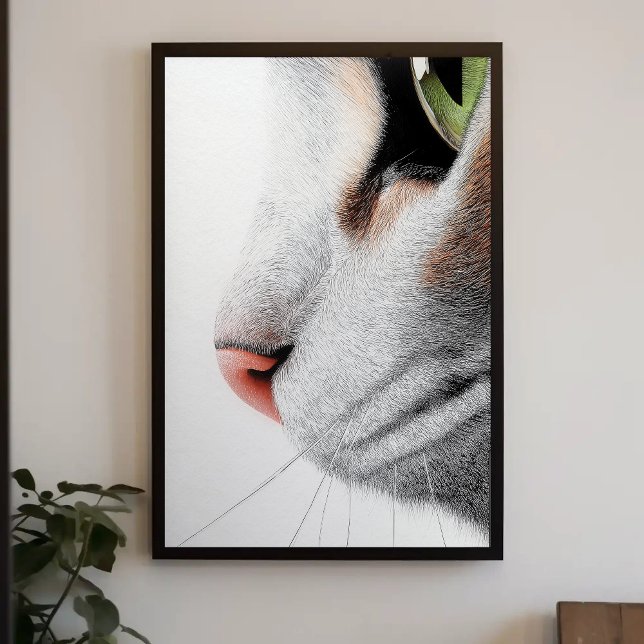 Das Nah-Up-Profil-Profil der Katze Poster (Von Creator hochgeladen)