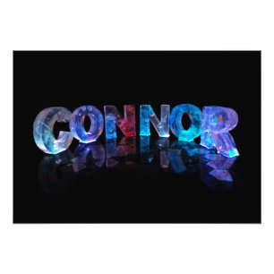 Das Namensconnor in den Lichtern 3D Fotodruck