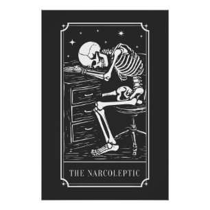 Das Narkoleptische Tarotkarten-Narkolepsie-Bewusst Poster