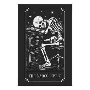 Das Narkoleptische Tarotkarten-Narkolepsie-Bewusst Poster
