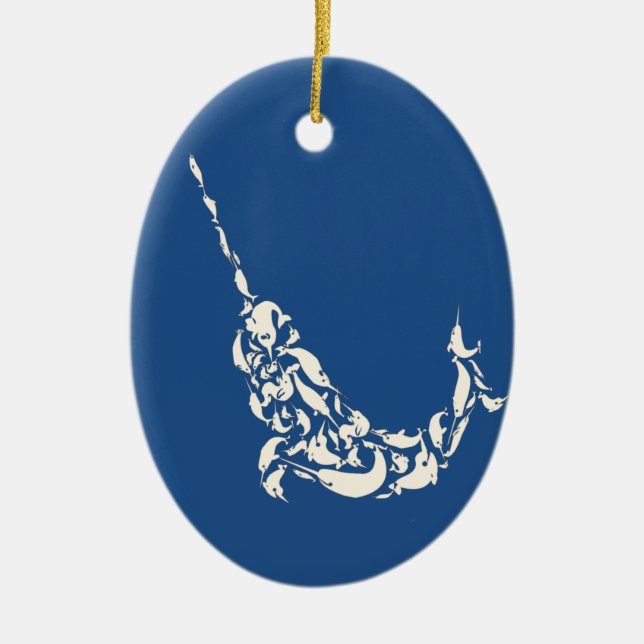 Das Narwhal von Narwhals Keramikornament (Vorne)