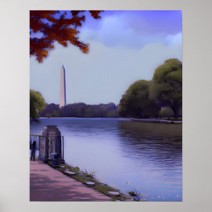 Das Nationaldenkmal in Washington D.C. Poster