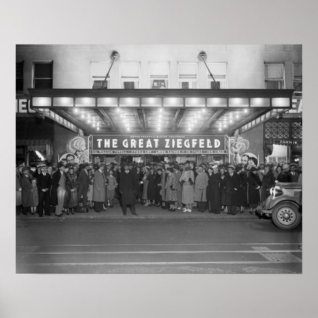 Das Nationaltheater, 1936. Vintages Foto Poster (Vorne)