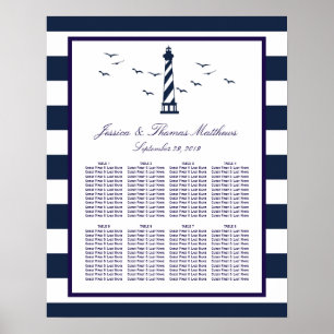 Das Nautical Lighthouse Hochzeitsensortiment Poster