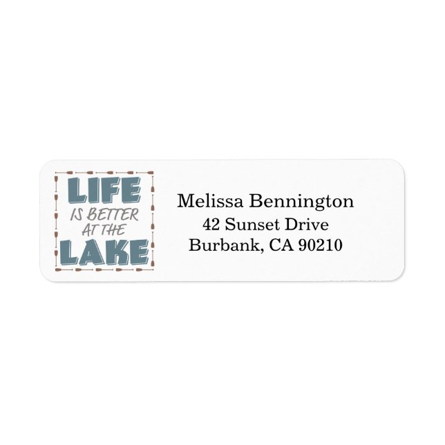 Das nautische Leben am Zitat-See ist besser (Vorne)