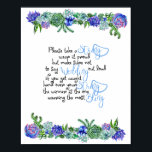 Das Necklace Game Sukkulturelles Brautparty Poster<br><div class="desc">Beginnen Sie Ihr Party mit The Necklace Game Succulent Theme. Lassen Sie alle Ihre Gäste auf dem Weg ins Party eine Halskette bekommen. Wenn jemand Hochzeit sagen hört,  sammle alle Ketten dieses Gastes. Der Gewinner hat am Ende die meisten Ketten.</div>