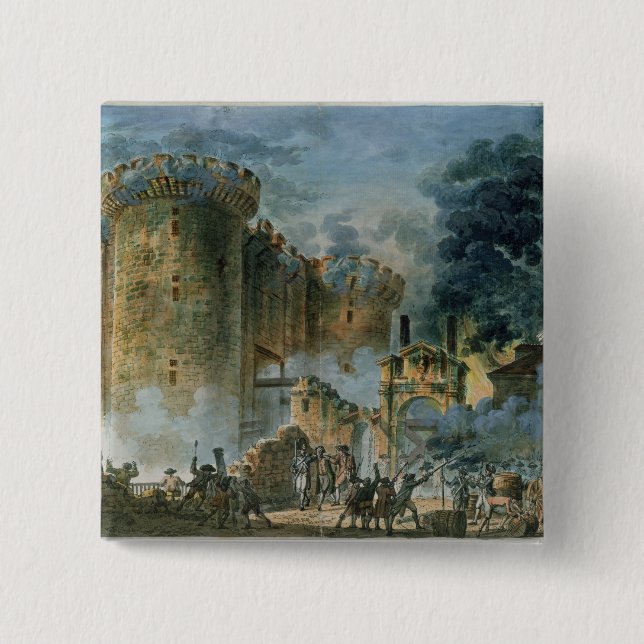 Das Nehmen der Bastille, am 14. Juli 1789 Button (Vorderseite)