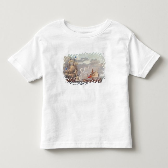 Das Nehmen des englischen Schiffes 'das Java Kleinkind T-shirt (Vorderseite)