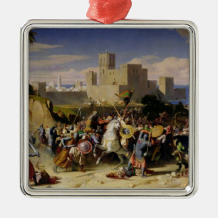 Das Nehmen von Beirut durch die Kreuzfahrer Silbernes Ornament