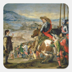 Das Nehmen von Breisach Quadratischer Aufkleber