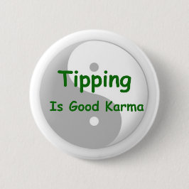 Das Neigen ist guter Karmaknopf Button