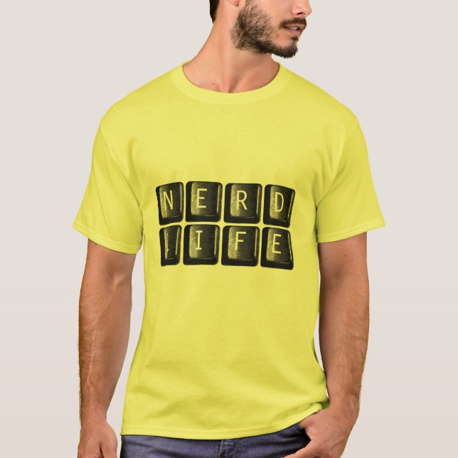 Das Nerd-Leben befestigt die Nerdy T-Shirt (Vorderseite)