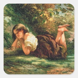 Das Nest Quadratischer Aufkleber