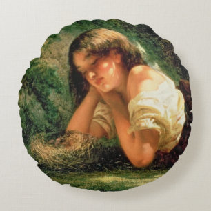 Das Nest Rundes Kissen