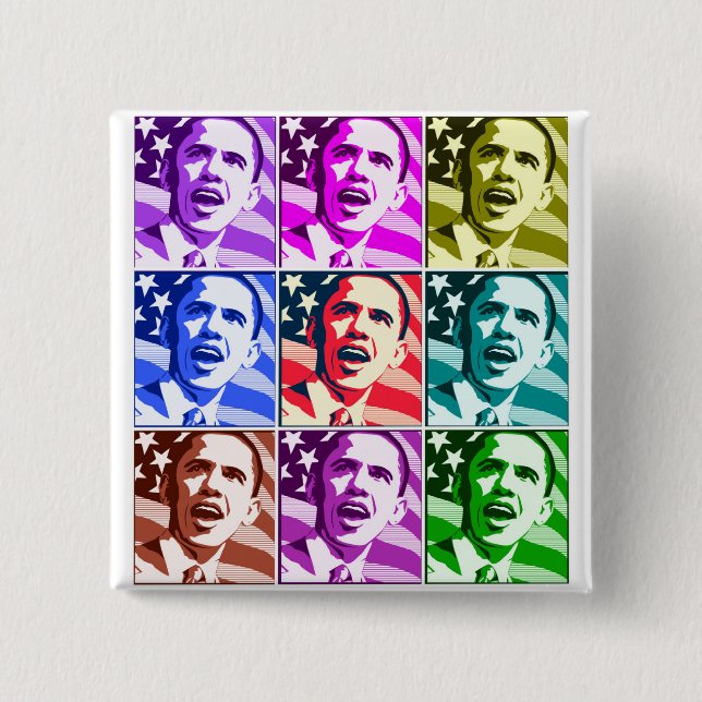 Das neue Amerika, Präsident Barack Obama .ized Button (Vorderseite)