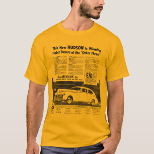 Das neue der HUDSON-Automobil-Gold 1940 T-Shirt