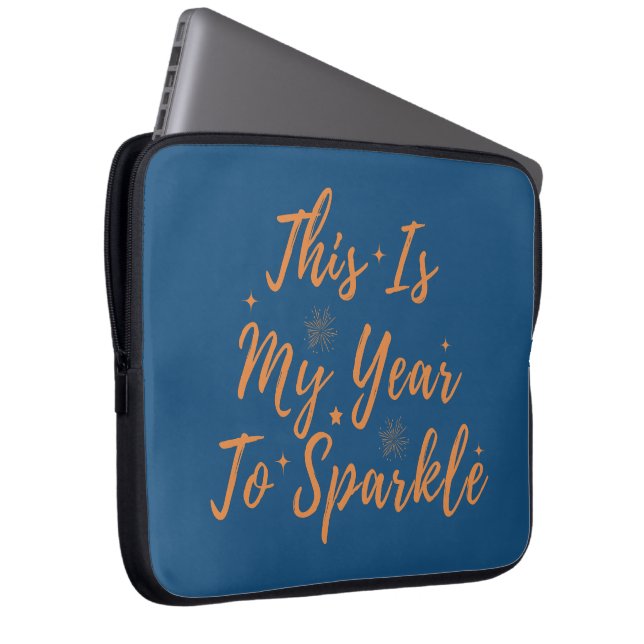 Das neue Jahr 2024 ist mein Jahr zum Sparen Laptopschutzhülle (Vorne Rechts)