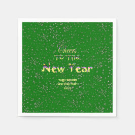 Das Neue Jahr der Handwerkskunst | Party grün Serviette
