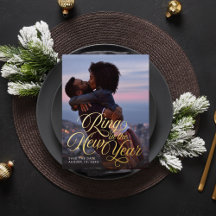 Das neue Jahr-Foto Save the Date