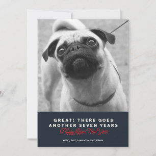 Das neue Jahr-Gruß ein anderer die sieben Jahre Feiertagskarte