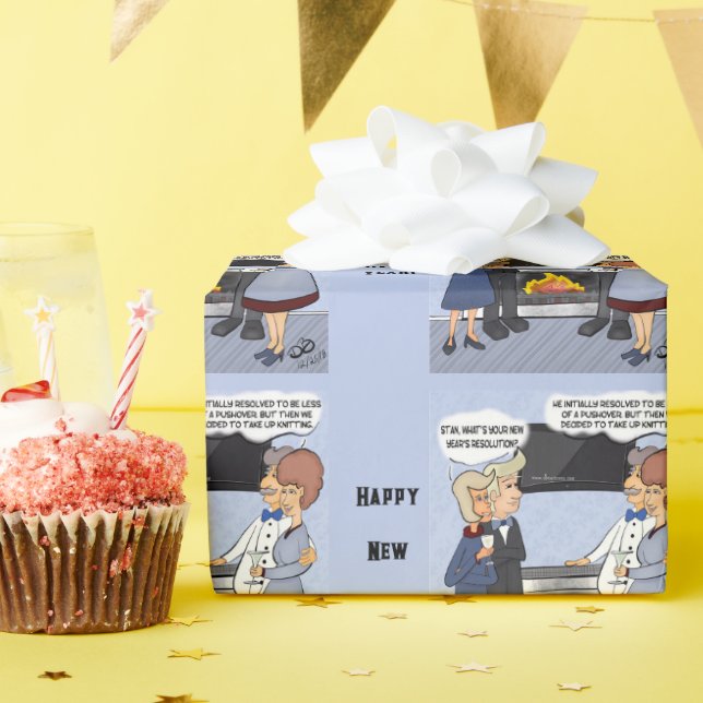 Das neue Jahr-Papier zum Umbruch der Resolution Geschenkpapier (Geburtstagsparty)