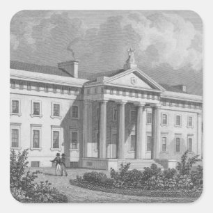 Das neue kaledonische Asyl Quadratischer Aufkleber