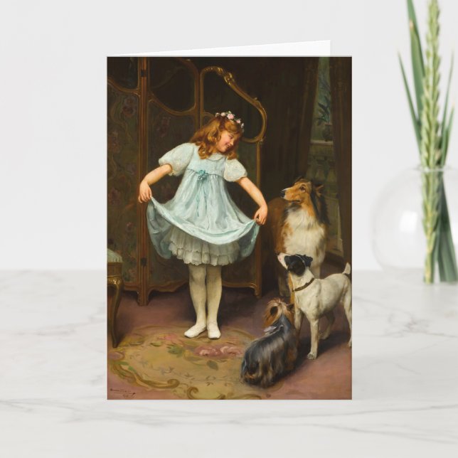 Das neue Kleid | Arthur John Elsley Karte (Vorderseite)