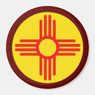 Das neue mexikanische Zia-Sun-Symbol Magnet