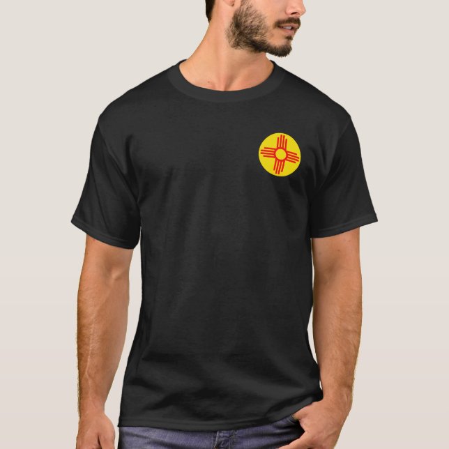 Das neue mexikanische Zia-Sun-Symbol T-Shirt (Vorderseite)