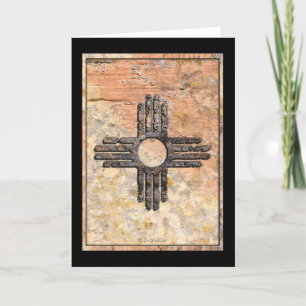 Das neue mexikanische Zia Sun Symbol Talking Canyo Karte
