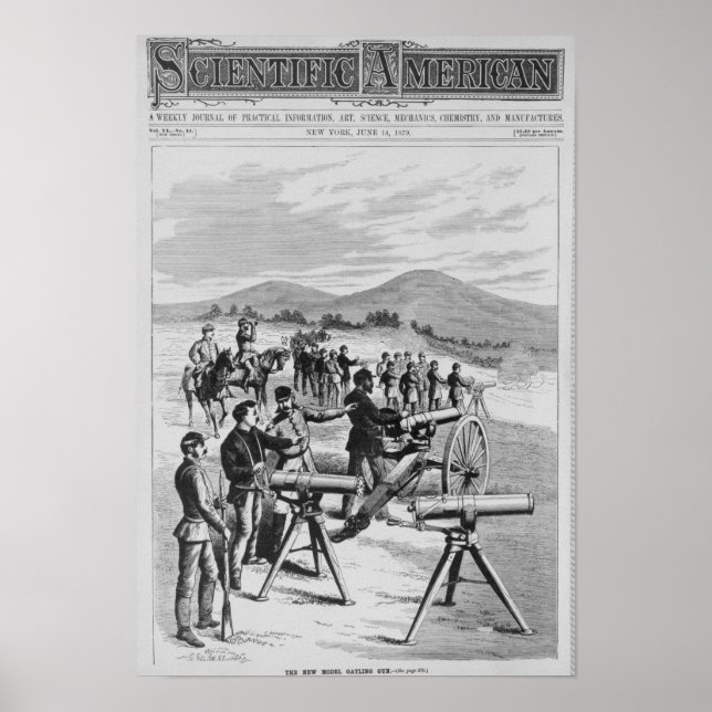 Das neue Modell Gatling Gun Poster (Vorne)