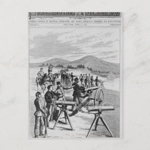 Das neue Modell Gatling Gun Postkarte