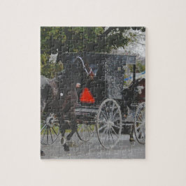 Das neue Pferd-Zuhause auf den amish-Weg bringen Puzzle