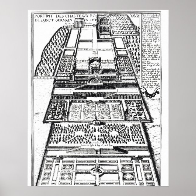 Das neue Schloss von Saint-Germain-en-Laye, 1614 ( Poster (Vorne)