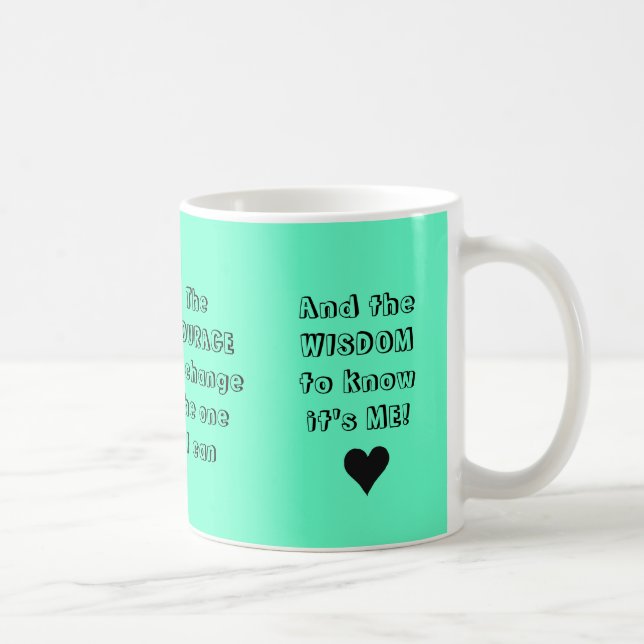 Das NEUE Serenity-Gebet - Tasse (Rechts)