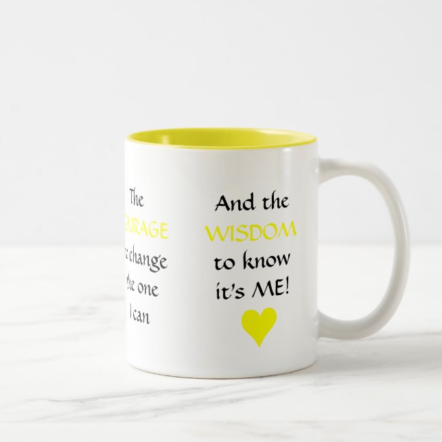 Das NEUE Serenity-Gebet - Tasse (Rechts)