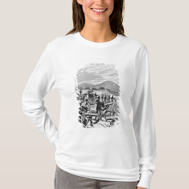 Das neues Modell Gatling Gewehr T-Shirt (Vorderseite)