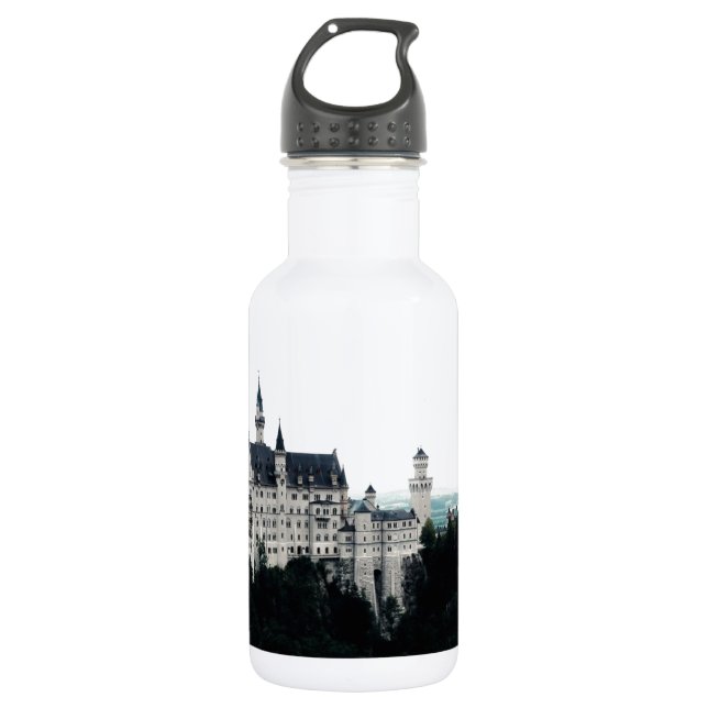Das Neuschwanstein-Schloss Trinkflasche (Vorderseite)