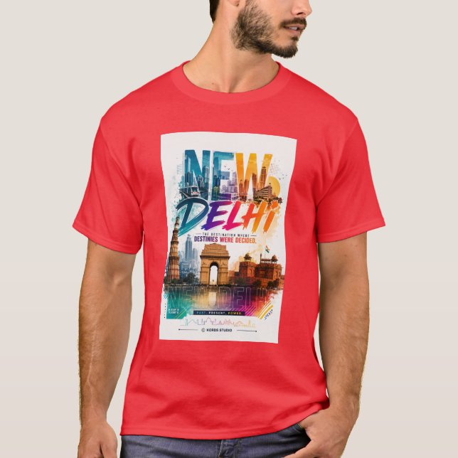 Das "New Delhi" Heritage T-SHIRT  (Vorderseite)