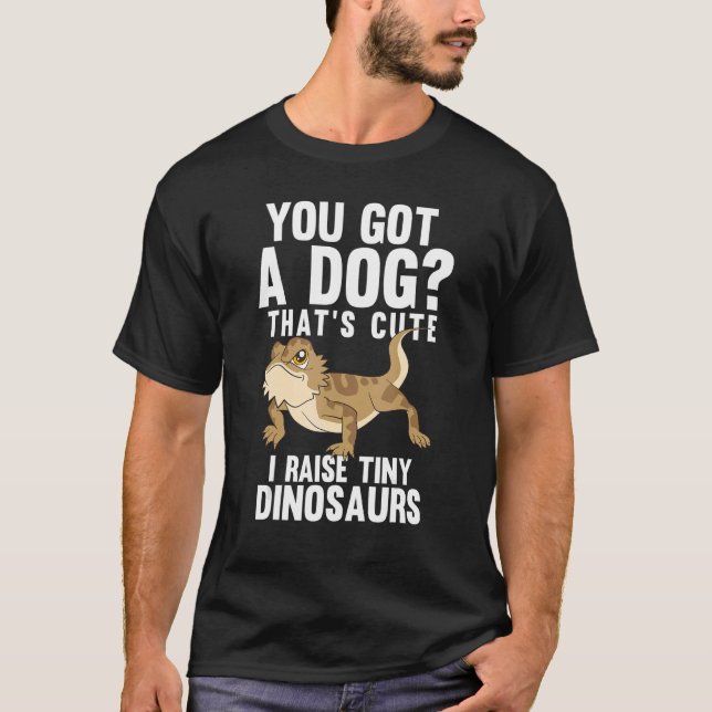 Das Niedlich, ich hebe Tiny Dinosaurier Bartete Dr T-Shirt (Vorderseite)