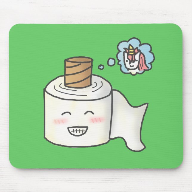 Das niedliche lustige Toilettenpapier, das es Mousepad (Vorne)