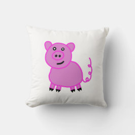 Das Niedliche Pink mit langen Schwänzen Kissen